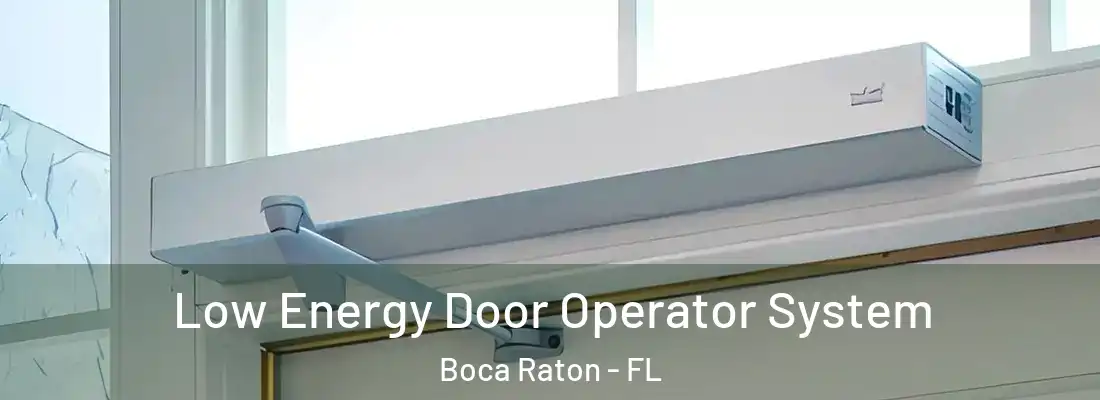 Low Energy Door Operator System Boca Raton - FL